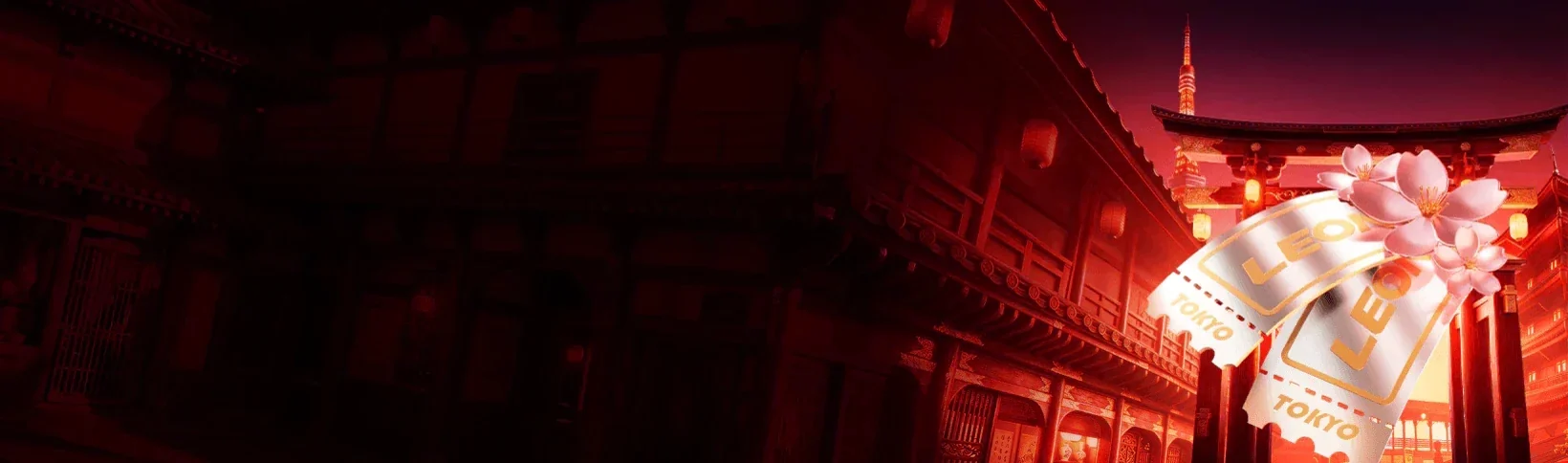 LEON artwork: a quiet lantern-lit street at night
