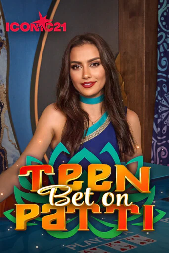 Bet on Teen Patti live table tile with three-card hands