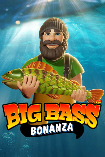 Big Bass Bonanza pokie tile with the Fisherman and his catch